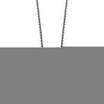 Frank 1967 7FN 0011 Ketting met hanger staal zilverkleurig-zwart 60 cm