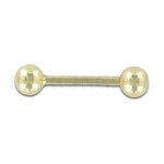 Barbell goud 14 karaat 10 mm