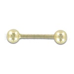 Barbell goud 14 karaat 1.2 mm 6 mm