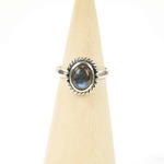 Zilveren Ring Mt.7/55 met Lapis Lazulli uit Nepal
