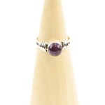 Zilveren Dakini Ring Mt. 7/55 met Amethist uit Nepal