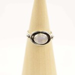 Zilveren Dakini Ring met Twee Bloemen - Maat 6/52