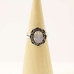 Zilveren Dakini Ring Mt. 6/52 met Malachiet uit Nepal