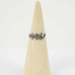Zilveren Dakini Ring met Zwarte Onyx, Mt. 6/52, 10 gram