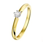 TFT Ring Diamant 0.125ct H SI Bicolor Goud
