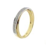 TFT Ring Diamant 0.25ct H SI Bicolor Goud