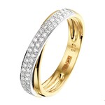 TFT Ring Diamant 0.22ct H SI Bicolor Goud
