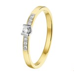TFT Ring Diamant 0.035ct H SI Bicolor Goud