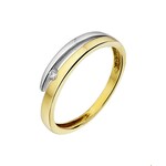 TFT Ring Diamant 0.22ct H SI Bicolor Goud