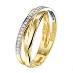 TFT Ring Diamant 0.10ct H SI Bicolor Goud