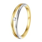 TFT Ring Diamant 0.035ct H SI Bicolor Goud