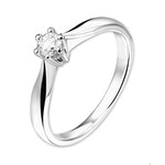 TFT Ring Diamant 0.21ct H SI Witgoud