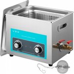 VEVOR 1.3L Ultrasone reiniger 50W Reinigingsmachine Timer Mand en verwarming 40 kHz