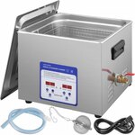VEVOR Digitale Ultrasone Reiniger 30L Roestvrij Staal Ultrasone Reinigingsmachine 600W Ultrasoon Reiniger met 40 kHz Frequentie en Instelbare Tijd of Temp Ideaal voor het Reinigen van Sieraden, enz