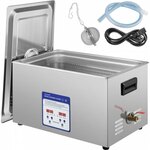 VEVOR Digitale Ultrasone Reiniger 60 W Roestvrij Staal Ultrasone Reinigingsmachine 2 L Ultrasoon Reiniger met 40 kHz Frequentie en Instelbare Tijd of Temp Ideaal voor het Reinigen van Sieraden, enz