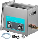 VEVOR Ultrasoon Reiniger 30L Digitale Ultrasone Reiniger met Verwarming 28/40KHz Verwarming Waterafvoer Cavitatie
