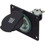 ProCar Powersteckdose 12/24 V mit Montageplatte Power-contactdoos Stroombelasting (max.): 20 A Geschikt voor Sigarettenaanstekerstekker Power-contactdoos 12 V,