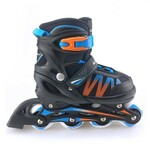 Move inline skates Fast semi-softboot verstelbaar zwart maat 34-37