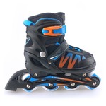 Move inline skates Fast semi-softboot verstelbaar zwart maat 30-33