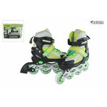 Move inline skates Fast semi-softboot verstelbaar blauw/groen maat 38-41