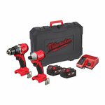 Milwaukee M18 BLPDRC-202C M18 klopboormachine 60Nm compact brushless, 2 x 2,0 Ah - 4933492822