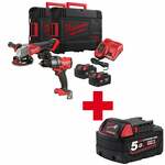 Milwaukee M18 FUEL? FPP2A3-502X Powerpack M18 FPD3 + M18 FID3 18V 5.0Ah in HD-Box - 4933480873