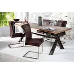 Sledestoel SAMSON donker koffie roestvrijstalen frame met comforthandgreep - 35767