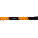 Halloween thema feestslinger zwart/oranje 4 meter