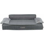 Pluche stof sofa cover dikke zachte bank elastische sofa covers niet omvatten kussensloop specificatie: 3 Seat 190-230cm (zwart)