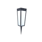 4x stuks solar tuinfakkel/tuinlamp turquoise op zonne-energie 61 cm - Fakkels