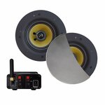Bluetooth-Audio Versterker Aquasound Airplay + DLNA 30W Inclusief Speakerset Aquasound Rumba 116 mm Wit Aquasound