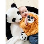 Koffer speeltapijt + knuffel Panda. zwart