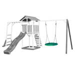 Backyard Discovery Skyfort II speeltoestel / speeltoren compleet Inc. schommels / glijbaan / zandbak / klimwand /