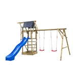 Houten speeltoestellen Jungle Castle met glijbaan
