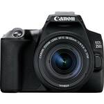 Canon EOS 250 D Digitale spiegelreflexcamera Incl. EF-S 18-55 mm IS lens 25.80 Mpix Zwart 4K video, Bluetooth, Draai- en zwenkbare display, WiFi