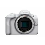 Canon EOS R50, White + RF-S 18-45mm F4.5-6.3 IS STM Wit