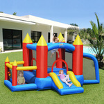 Opblaasbare Waterglijbaan Kinderen Opblaasbare Kasteel Binnen Buiten Springkussen met accessoires (met 480W Luchtblazer)