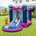 Opblaasbaar Springkasteel Springkasteel met Waterzwembad Springkasteel met Glijbaan 390 x 335 x 220 cm