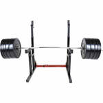 Halterbank / Squat Rack + 100 kg Halterset - Kunststof - Gorilla Sports