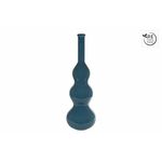 Vaas Bollo XL glossy staalblauw glas 26,5x26,5x75cm