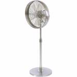 Sygonix FES-45A Staande ventilator 140 W (b x h) 54 cm x 130 cm Zwart, Zilver