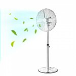 VEVOR 570mm Staande Ventilator 3 Snelheid 110,5-138cm Hoogte Verstelbaar