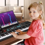 Keyboardstandaard X-frame dubbel versterkt zwart