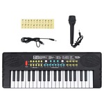 VidaXL Piano elektrisch toetsenbord met 37 toetsen en microfoon