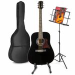 MAX SoloJam Western akoestische gitaar met muziek- en gitaarstandaard