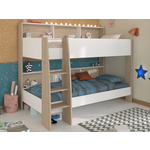 Stapelbed SHELASO 90x200 cm jackson eik zonder lades
