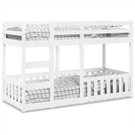 Stapelbed 90x190 cm massief grenenhout wit