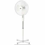 Ventilator - Aigi Siny - 40W - Statiefventilator - Staand - Rond - Wit - Aluminium