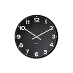 Karlsson stationsklok zwart metaal 40.5cm