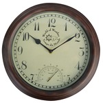 Esschert Design stationsklok met thermometer 30,5 cm tf007